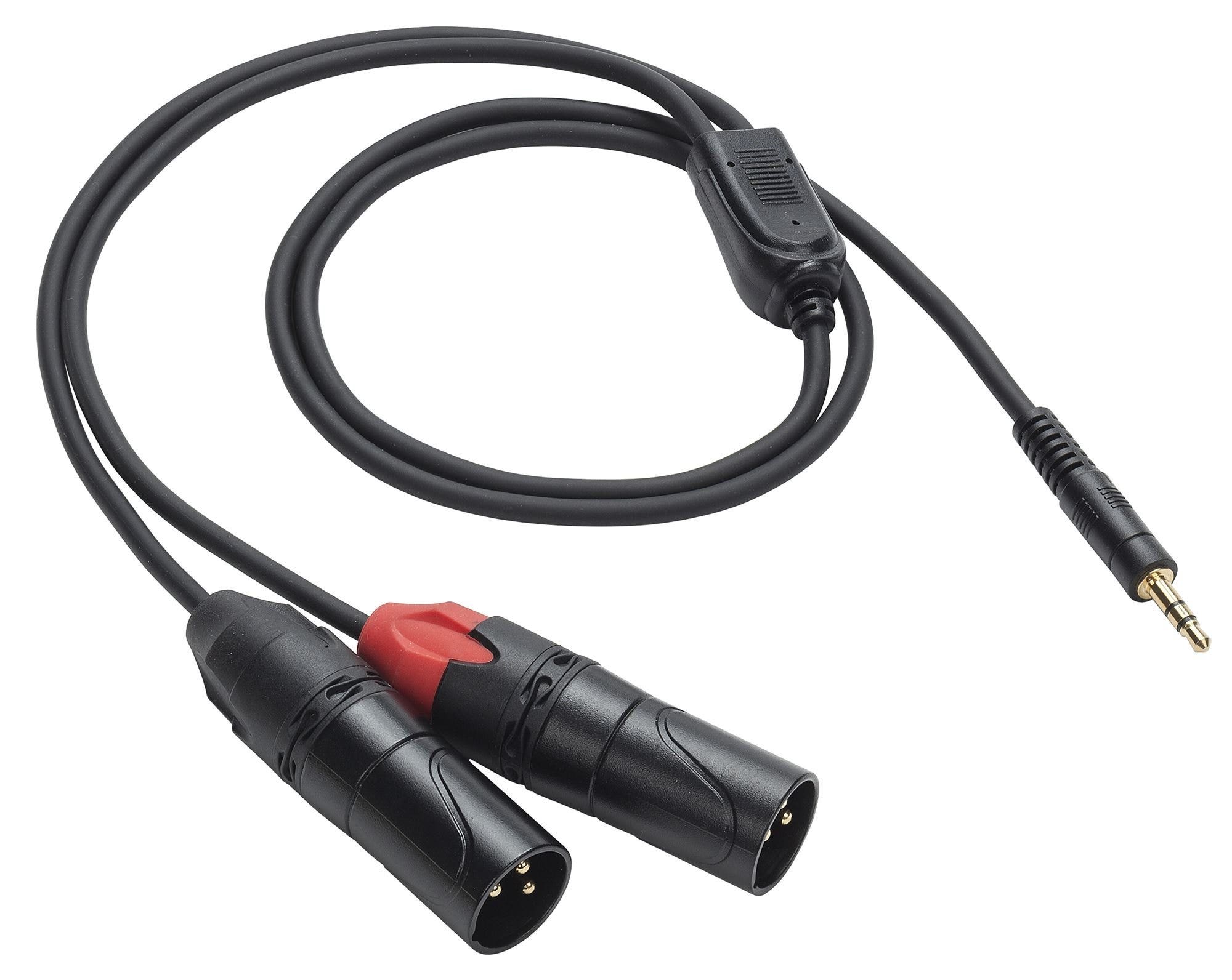 Samson Tourtek Pro Breakout Cable 1/8" (3.5mm) TRS to dual XLR Male