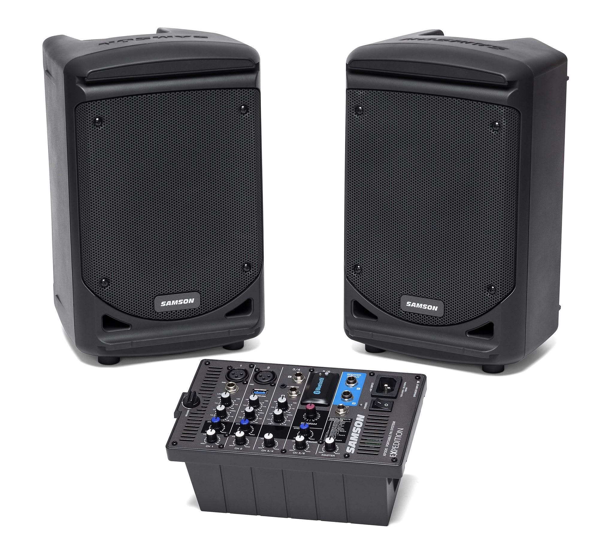 Samson XP300B 300 Watt Portable PA System With Blu