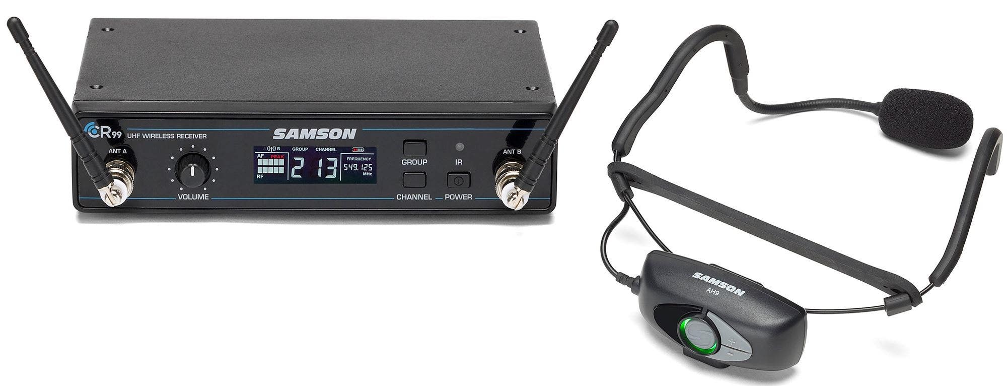Samson Airline 99 Wireless Fitness Headset QE Microphone System