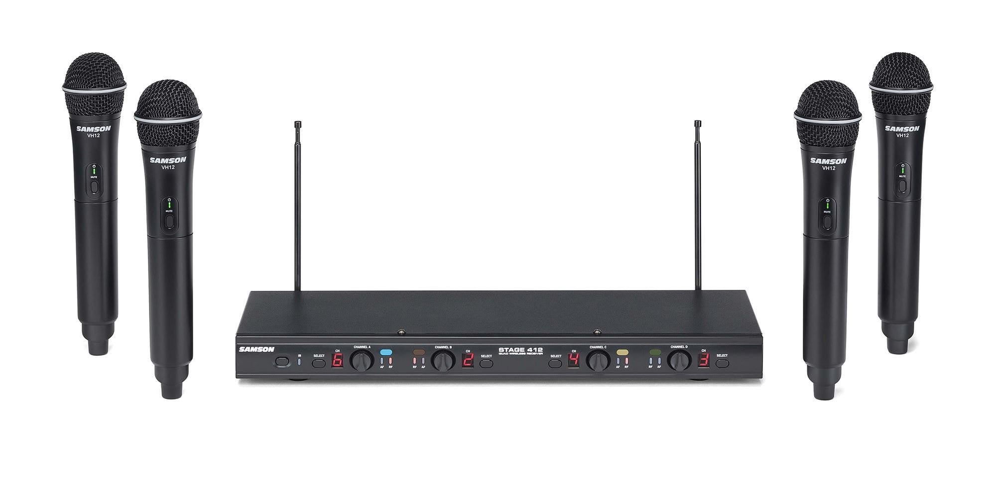 Samson Stage 412 Quad Channel Handheld VHF Wireless System