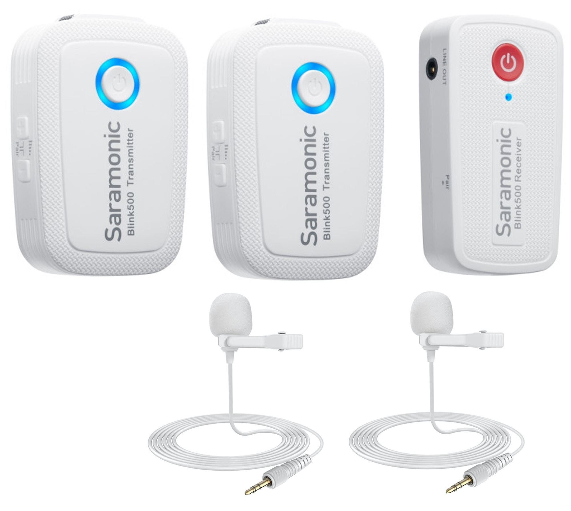 Saramonic BLINK500B2 Dual Transmitter Camera Wireless System White