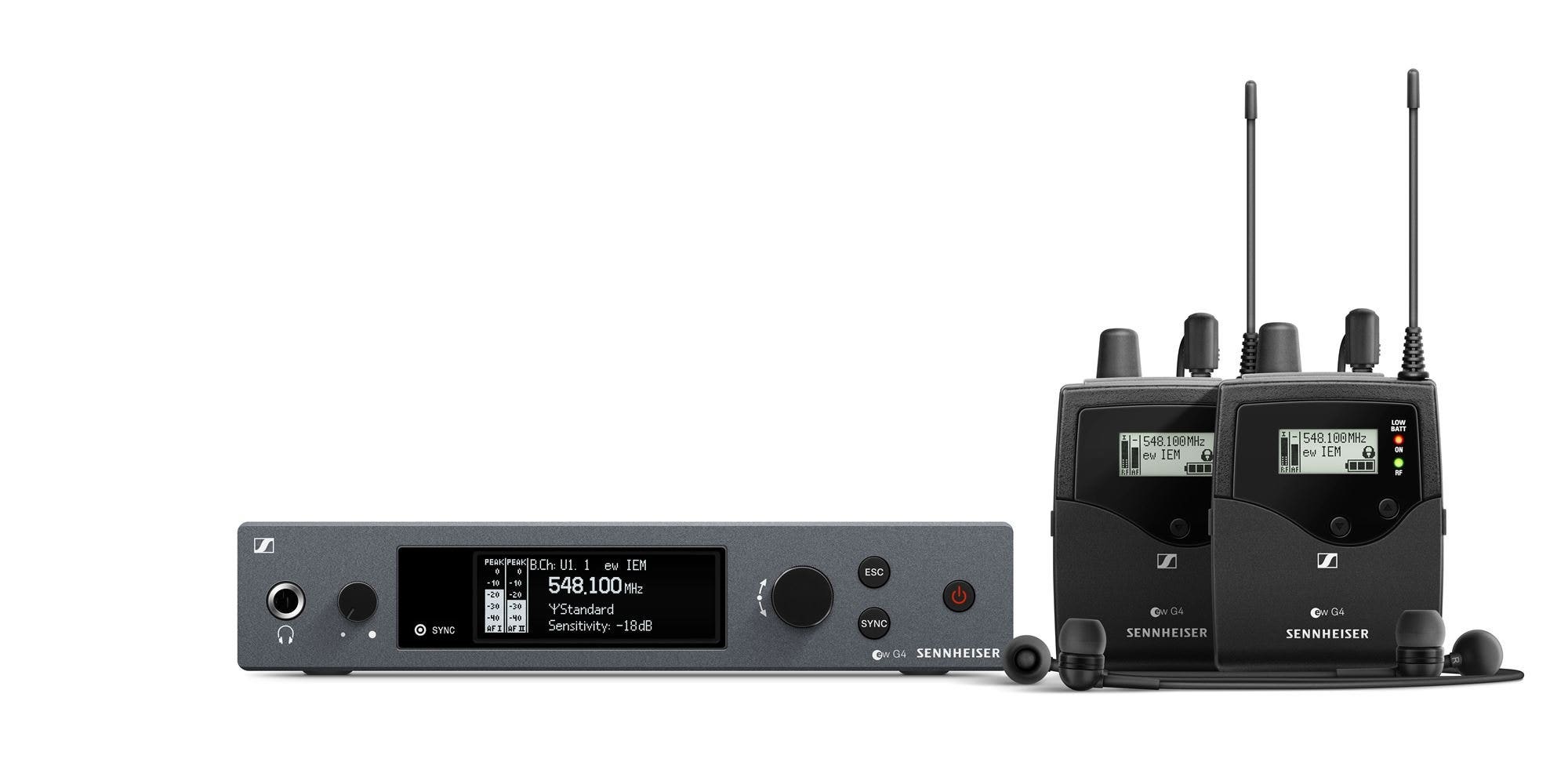 Sennheiser EW IEM G4 Twin Pack Wireless In Ear Monitor System