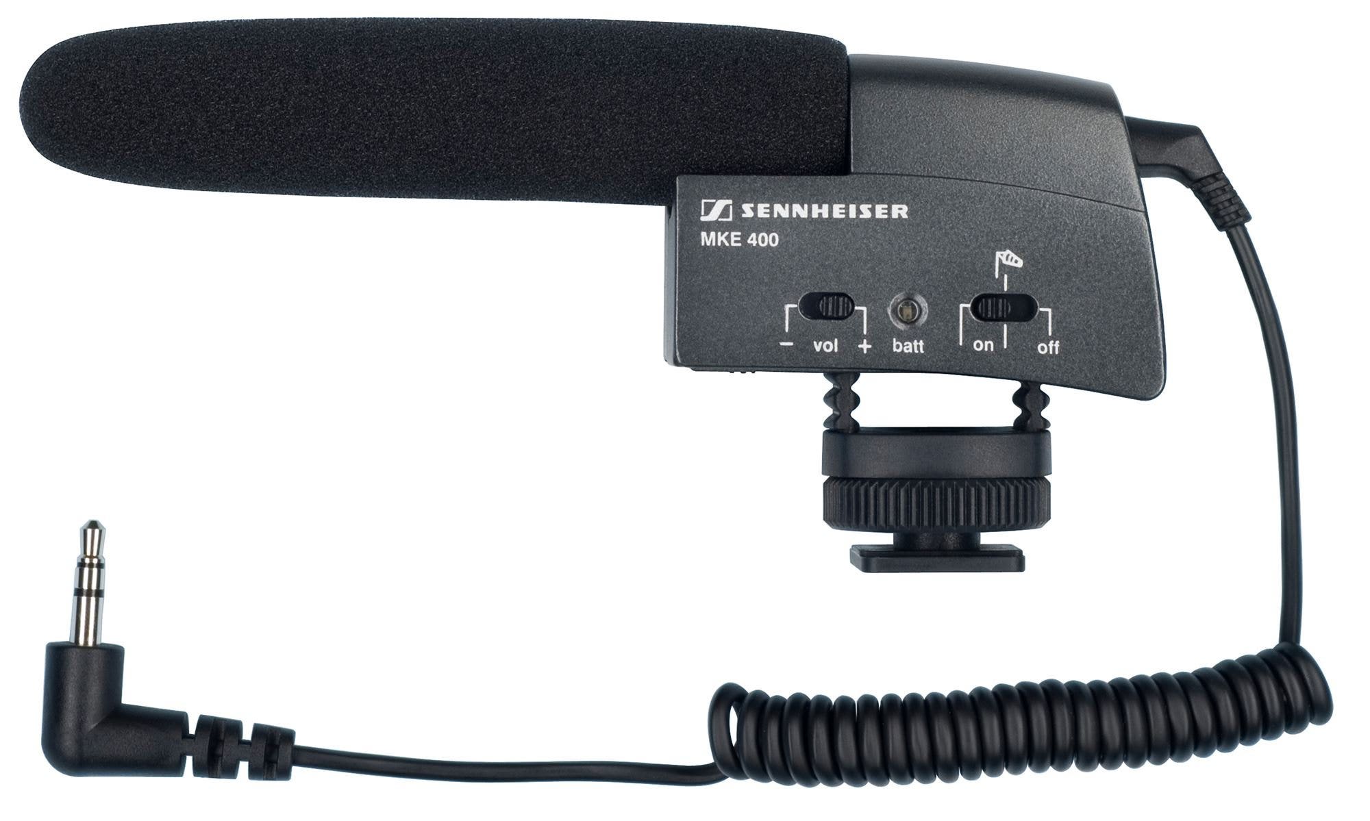Sennheiser MKE 400 Shotgun Condenser Microphone for Cameras