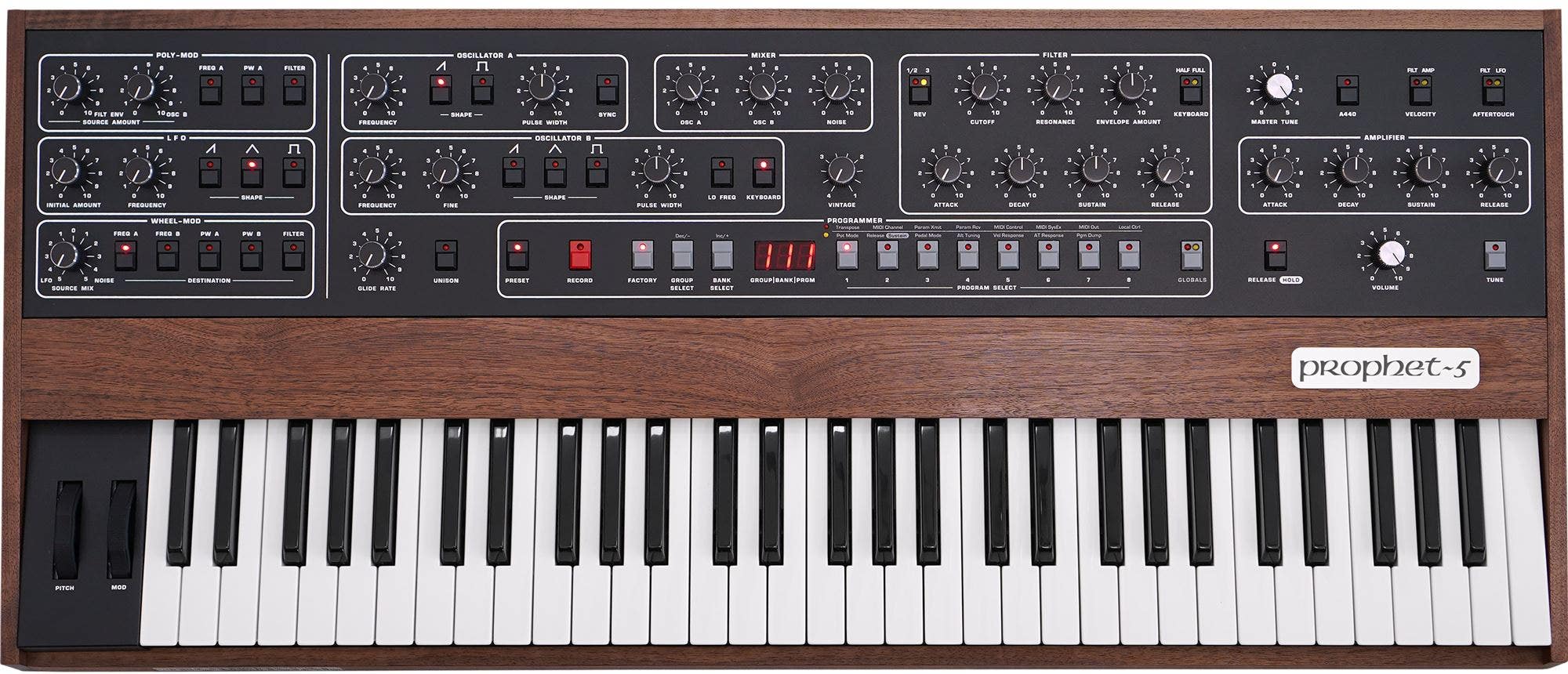 Sequential Prophet 5 Analog Synthesizer Keyboard