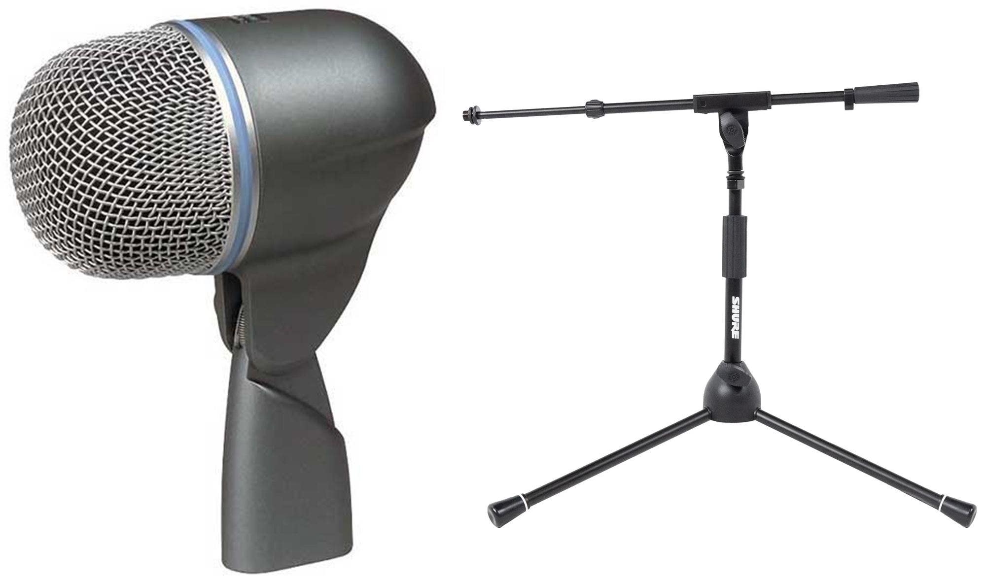 Shure Beta52A Microphone and SH-TRIPODSTDLP Boom Stand Bundle