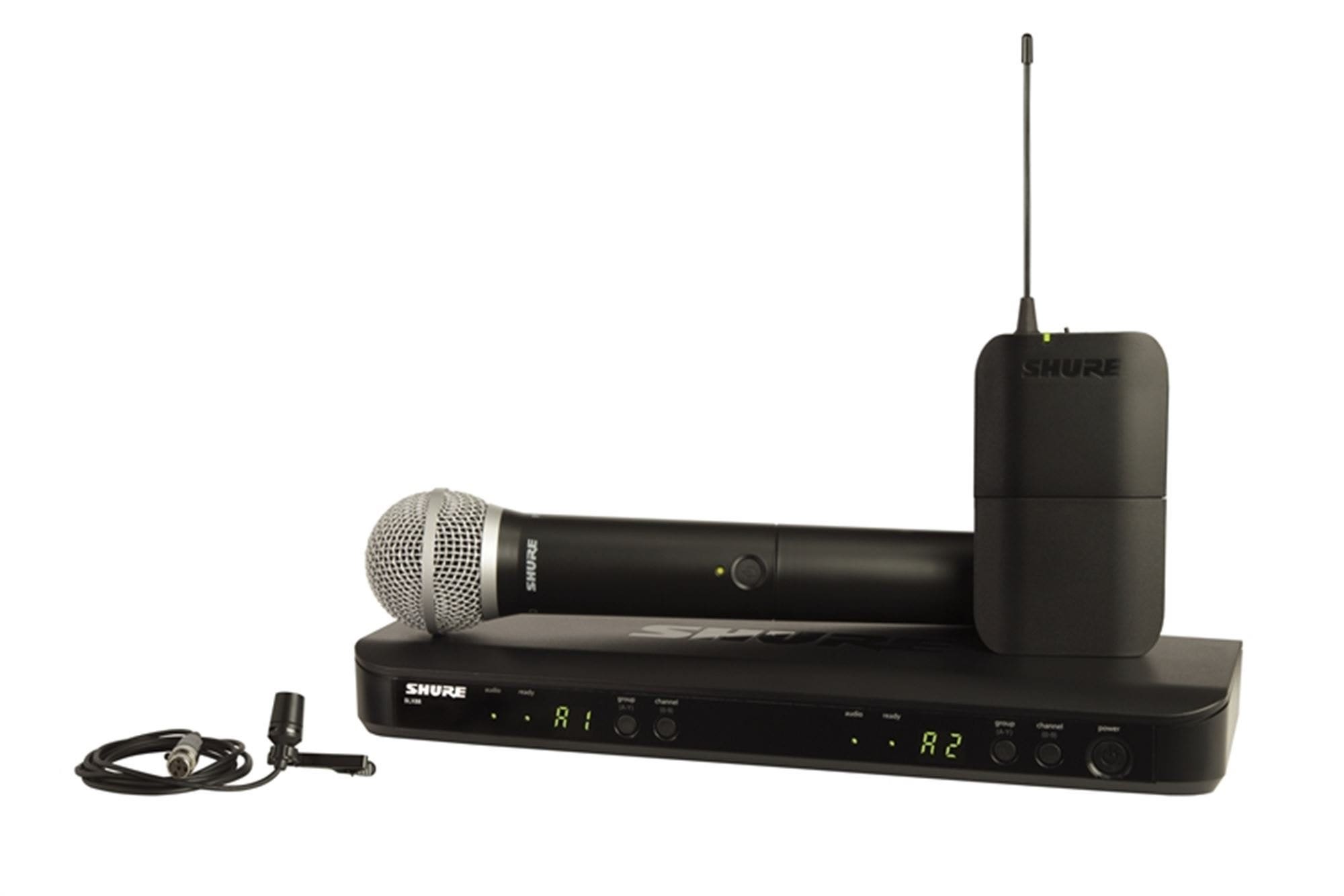 Shure BLX1288/CVL Combo Handheld and Lapel Wireless System