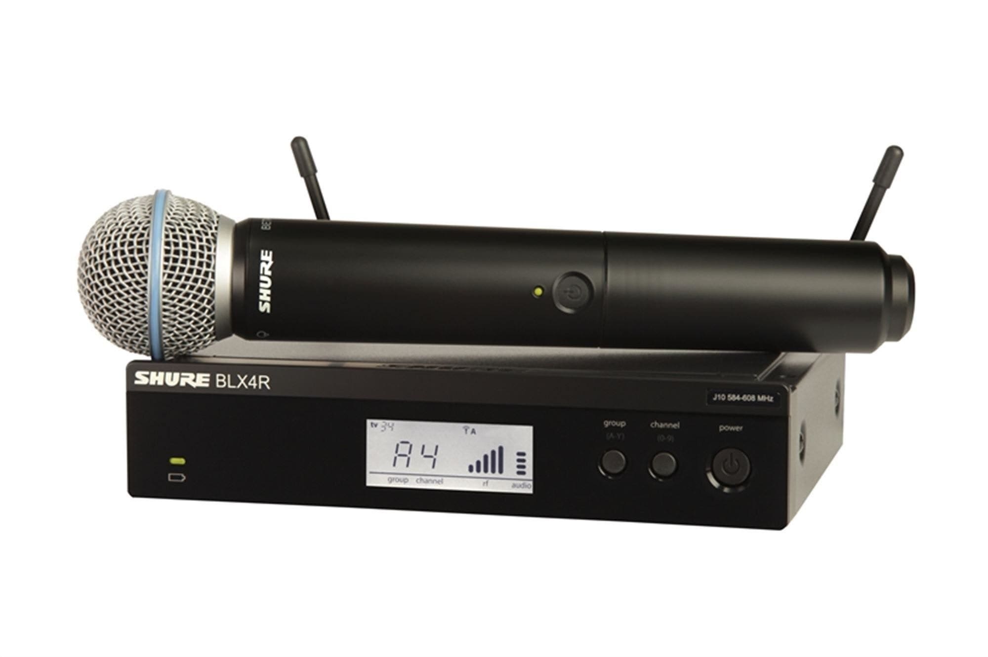 Shure BLX 24RB58 Rackmountable Handheld Wireless System with Beta 58A Band H9