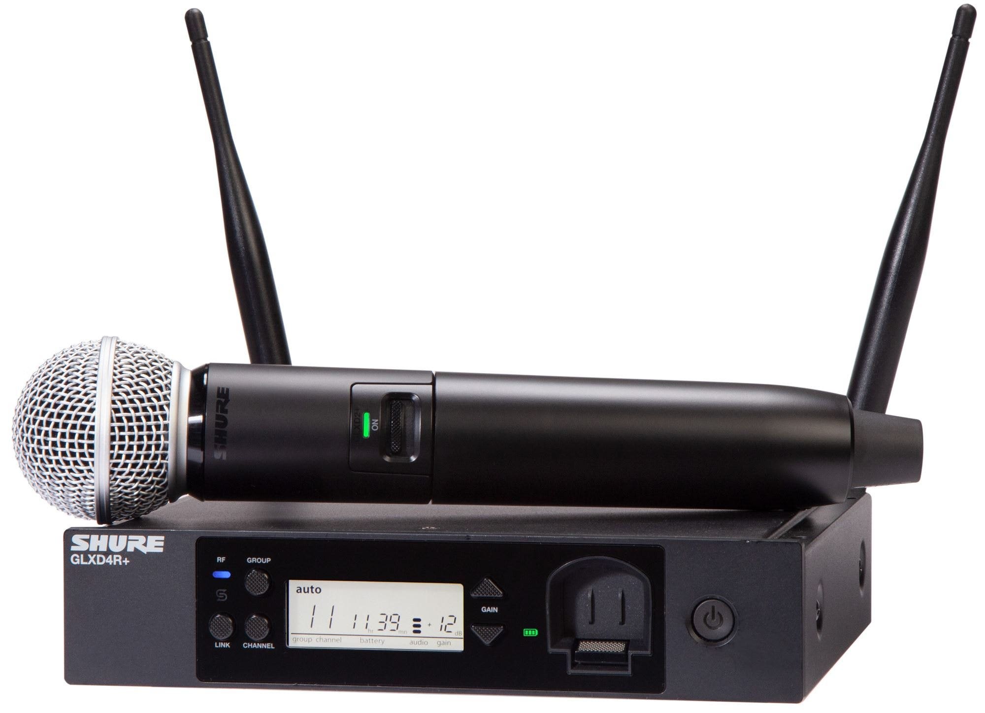 Shure GLXD24R Plus Dual Band Vocal Handheld Wireless System with SM58