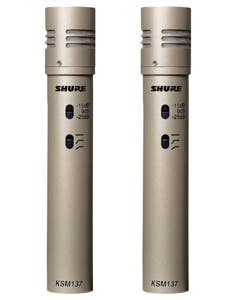Shure KSM137 SL Stereo Pair Condenser Microphones