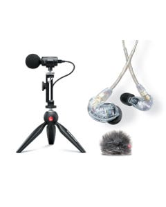 Shure MV88 Portable Videography Kit With SE215-CL Earphones