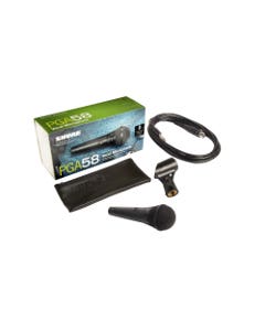 Shure PGA58 Alta Dynamic Vocal Microphone with XLR to 1/4" Cable