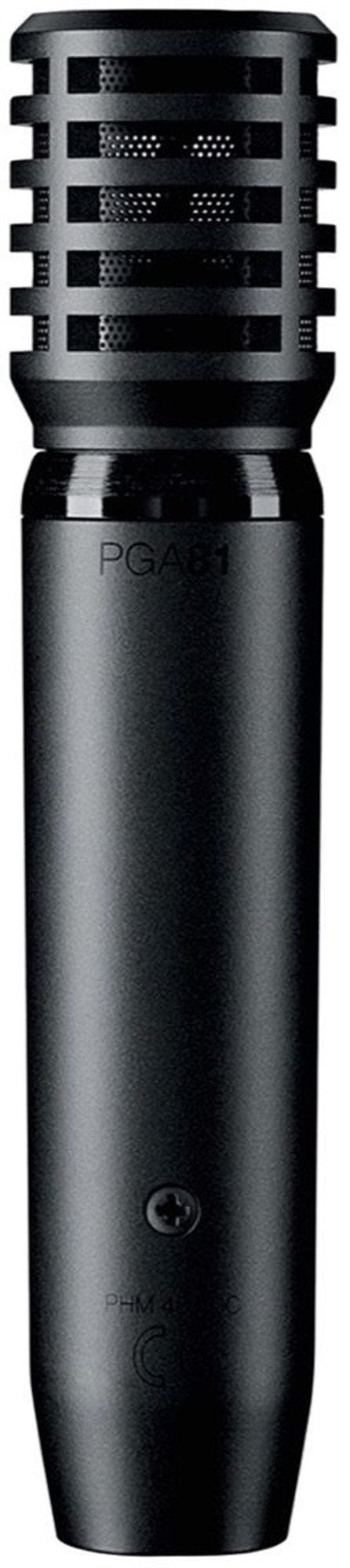 Shure PGA81 Cardioid Condenser Instrument Microphone with Cable