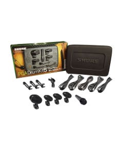 Shure PGADrumKit5 Alta 5-Piece Drum Mic Kit With Case