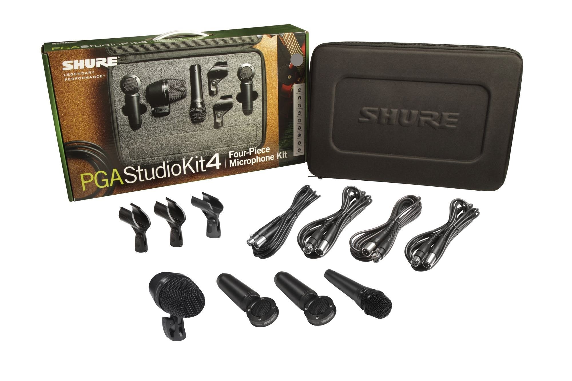 Shure PGAStudioKit4 Alta 4-Piece Studio Drum Mic Pack