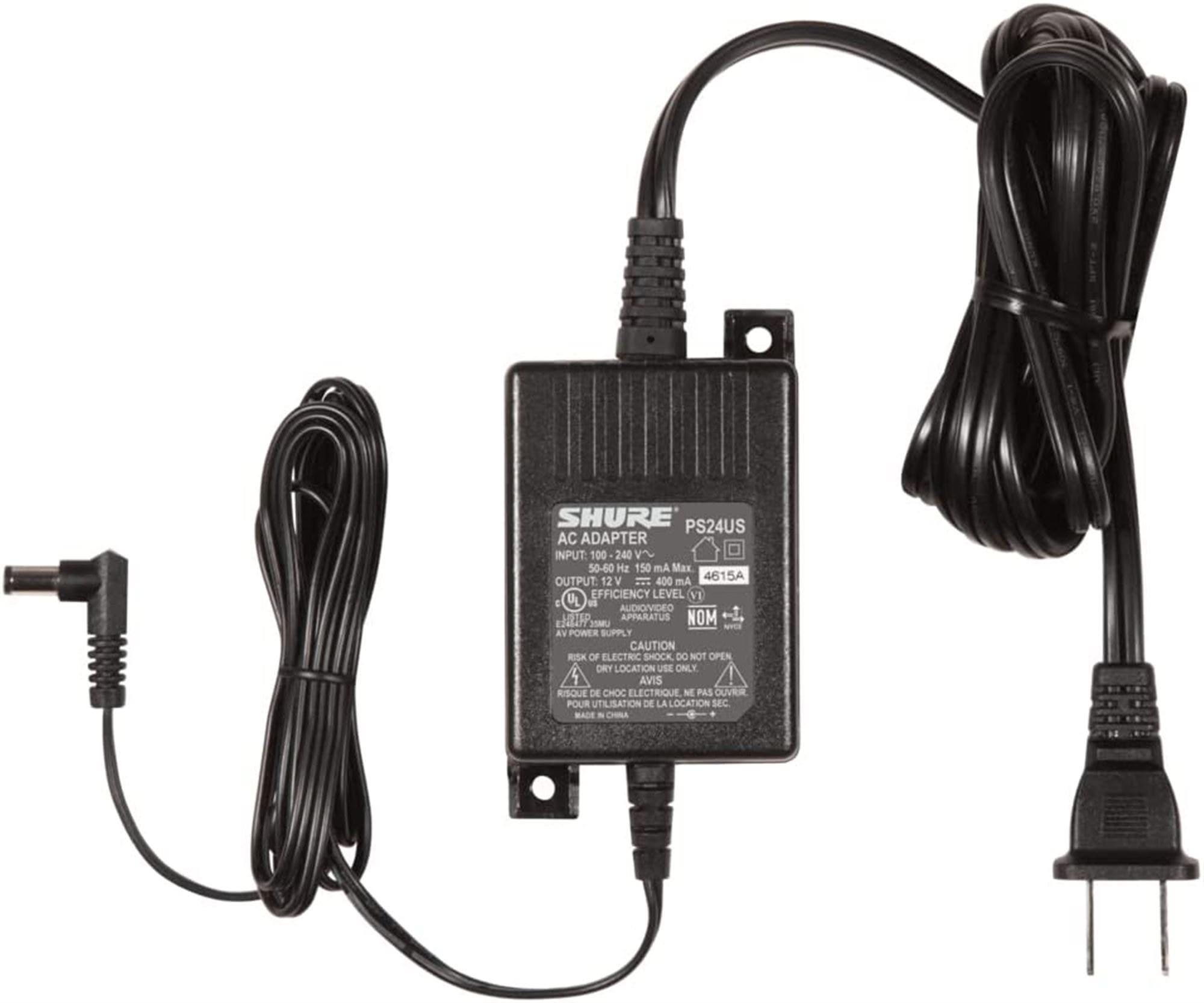 Shure PS24US Power Supply Energy Efficient Switching