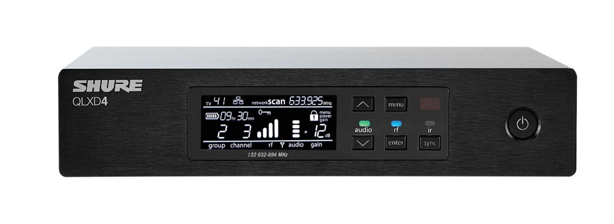 Shure QQLXD4 Half-Rack Single Channel Wireless Receiver