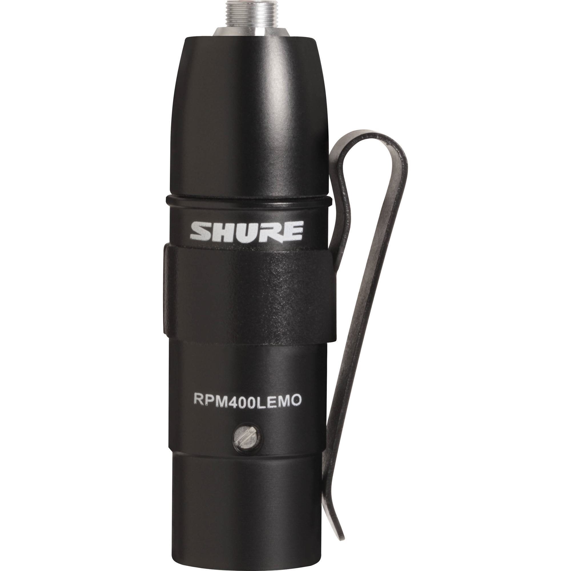 Shure RPM400LEMO Wired TwinPlex Microphone Preamp with Belt Clip (LEMO3 to XLR)