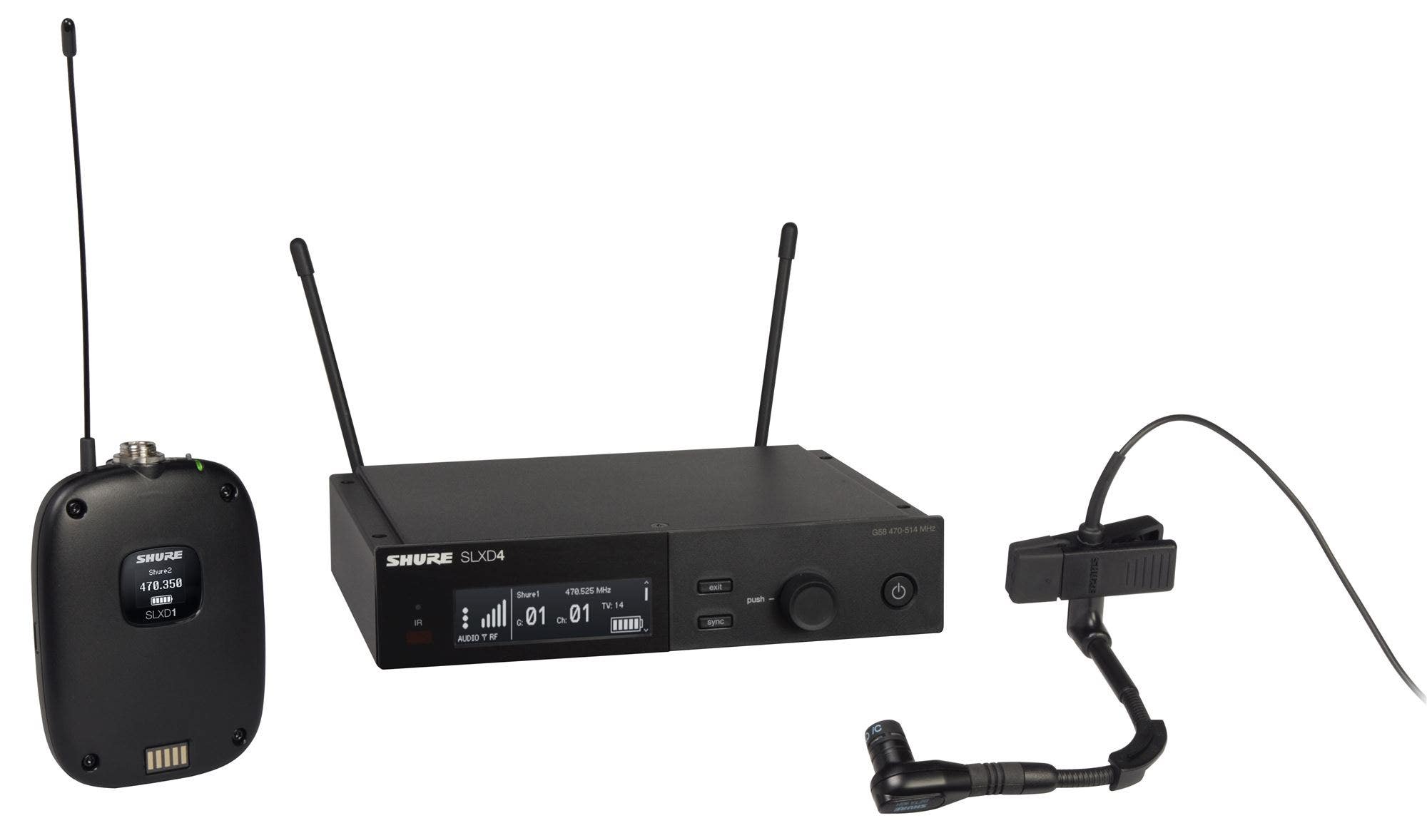 Shure SLXD14/98H SLX-D Beta 98 Instrument Wireless System