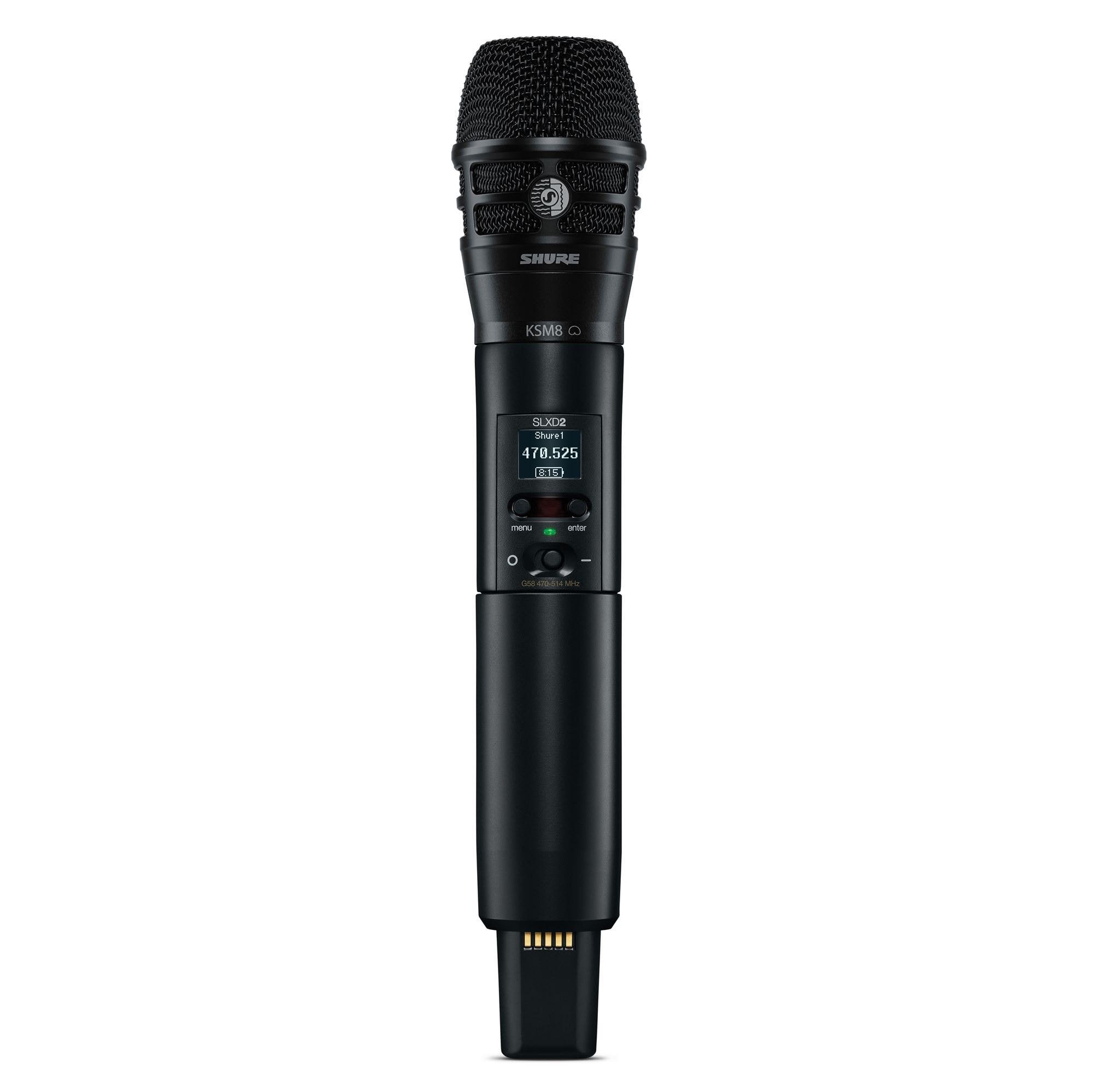 Shure SLXD2/KSM8/B-J52 SLX-D KSM8/B Handheld Transmitter Group J52