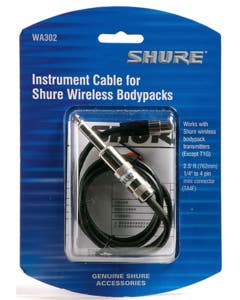 Shure WA302 Instrument Wireless Cable