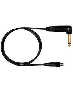Shure WA307 Premium Locking Guitar Cable Angled 1/4" to TA4F