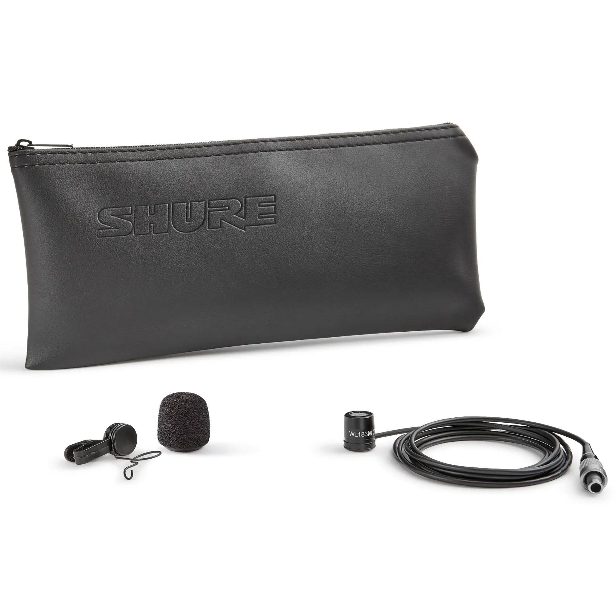 Shure WL183MW/O-LM3 Omni Condenser Lavalier Microphone