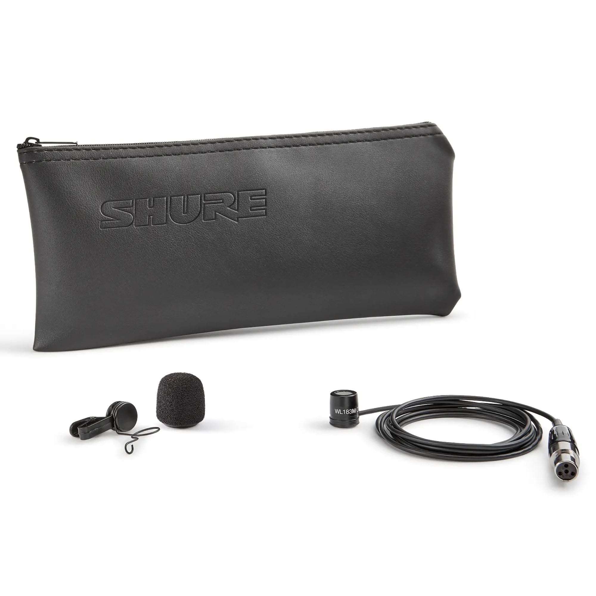 Shure WL183MW/O-TQG Omni Condenser Lavalier Microphone