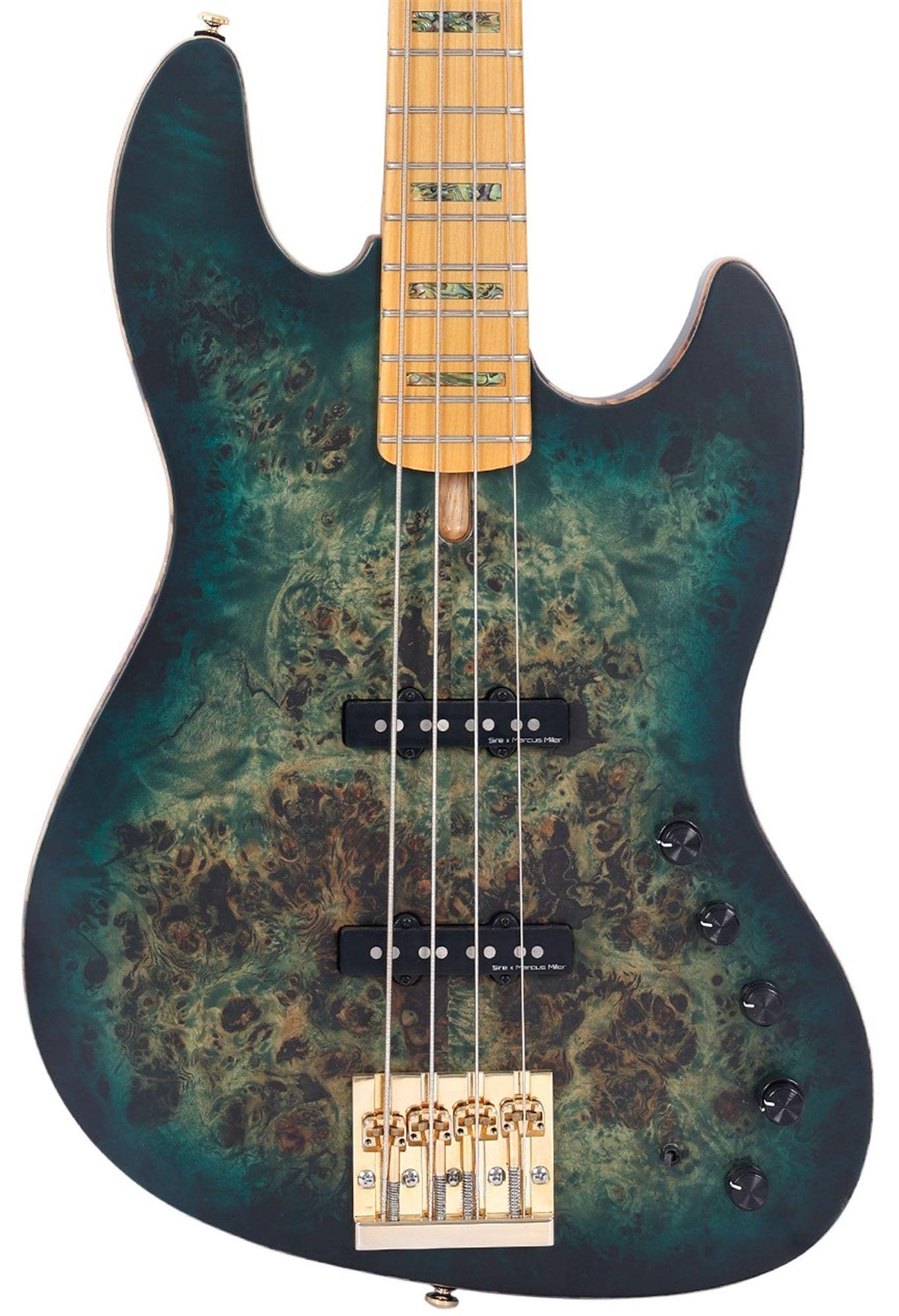 Sire Marcus Miller V10 Bass Guitar Transparent Green Satin