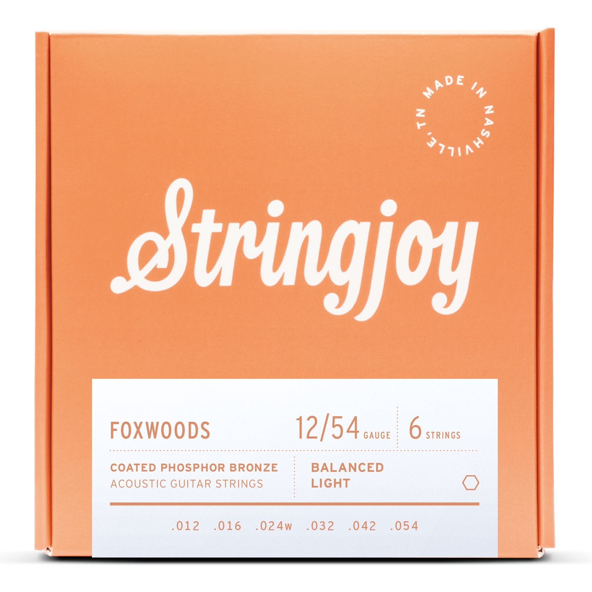 Stringjoy SJ-FW Foxwoods Coated Phosphor Bronze Acoustic Strings