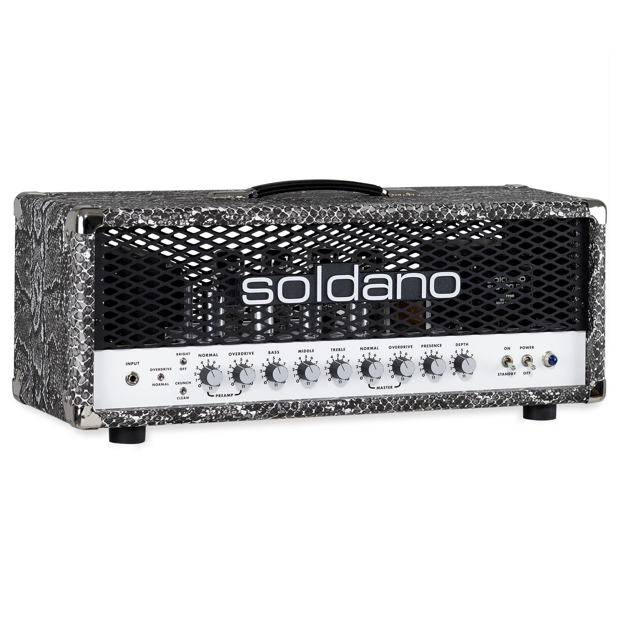 Soldano SLO-100 Super Lead Overdrive Guitar Amp Head Snakeskin
