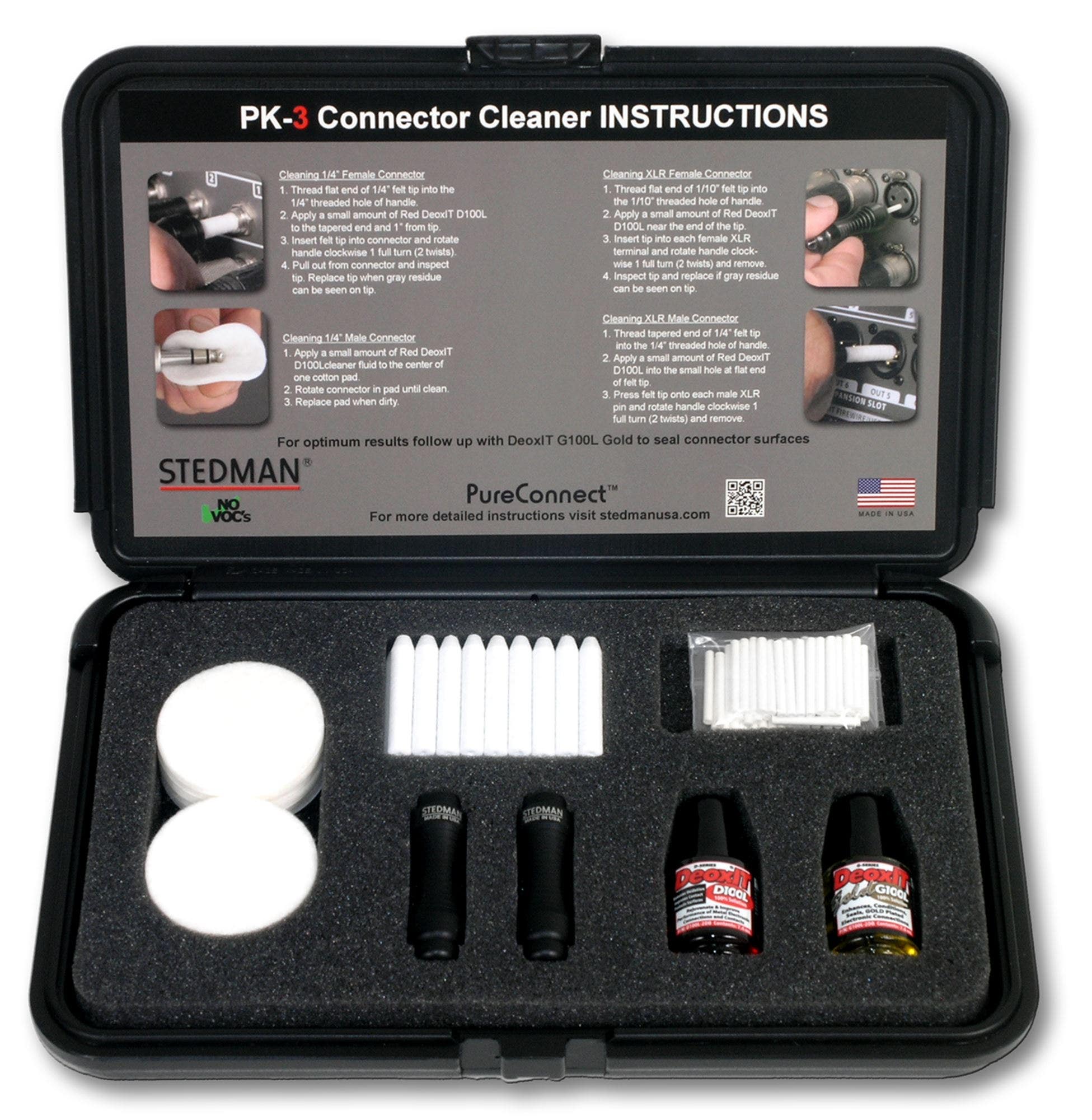 Stedman PureConnect PK-3 Pro Kit Connector Cleaning Kit