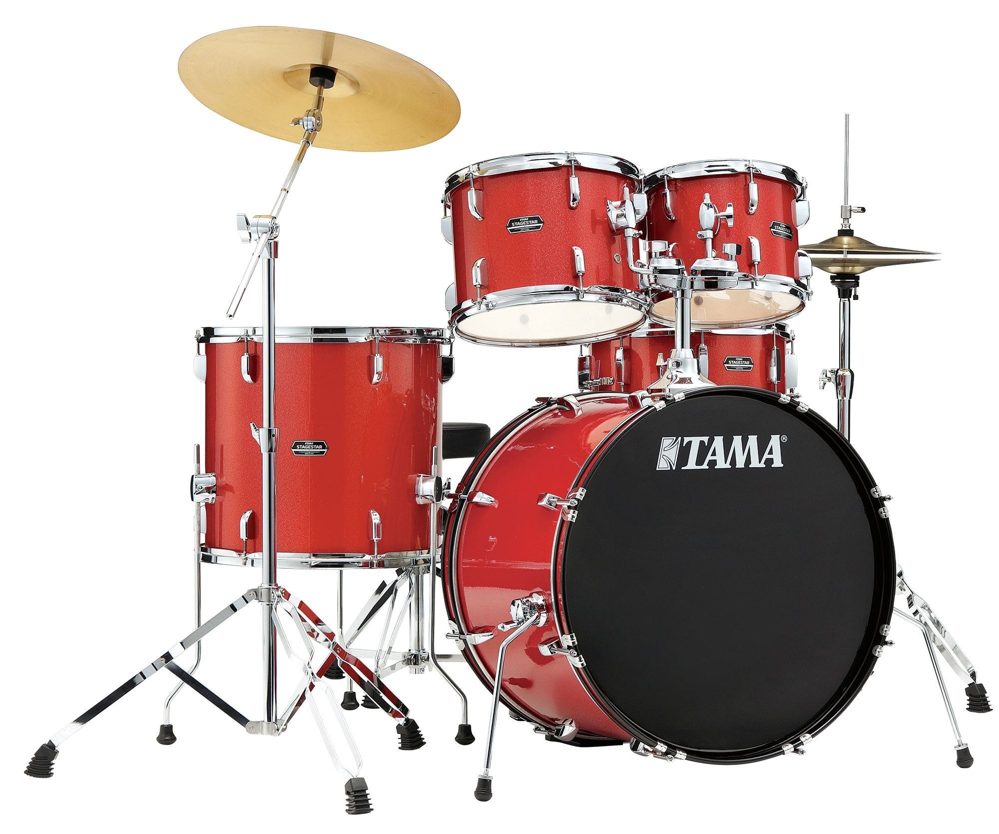 Tama Stagestar Complete 5-Piece Drum Set Candy Red Sparkle