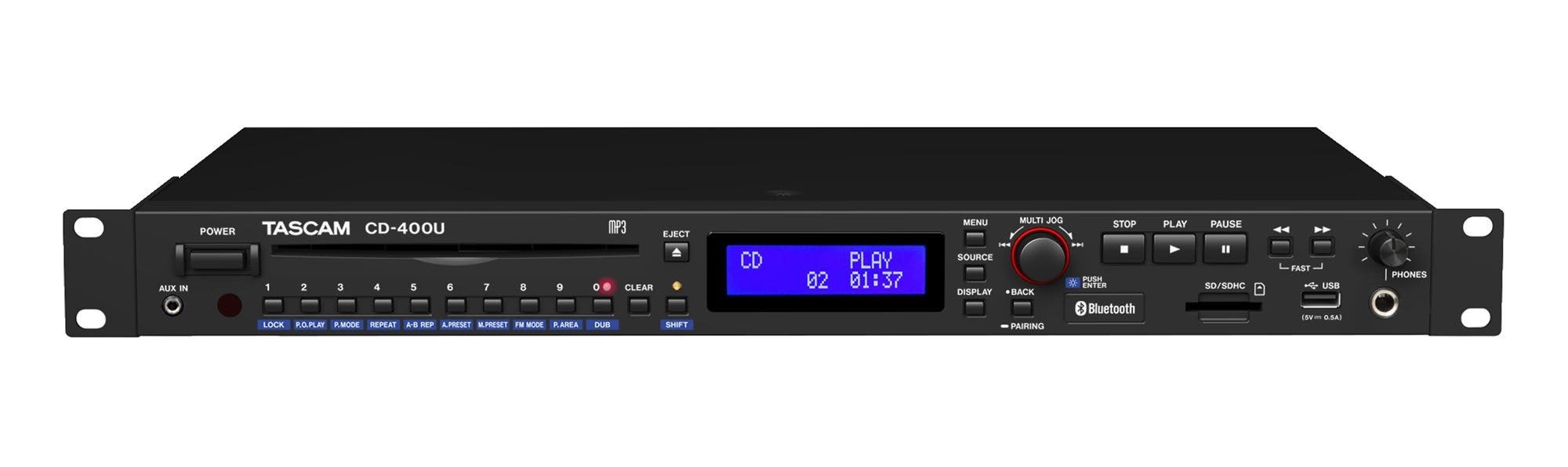 TASCAM CD-400U CD/SD/USB/and FM/AM tuner realtime audio playback