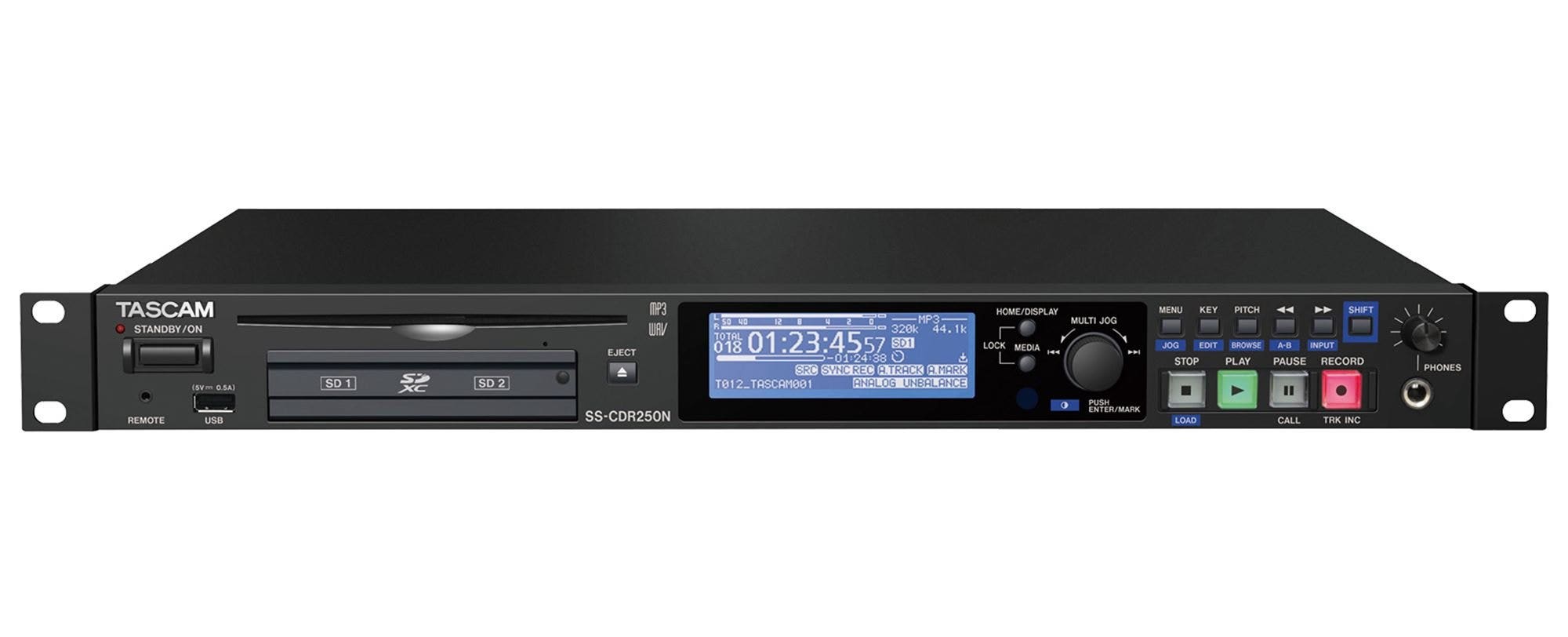 TASCAM SS-CDR250N Solid State and CD Recorder