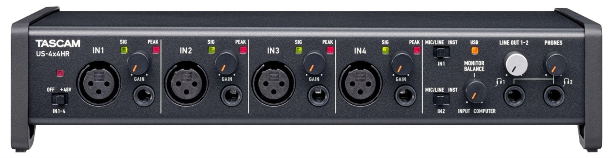 TASCAM US-4X4HR 4X4 USB Audio Interface | American Musical Supply