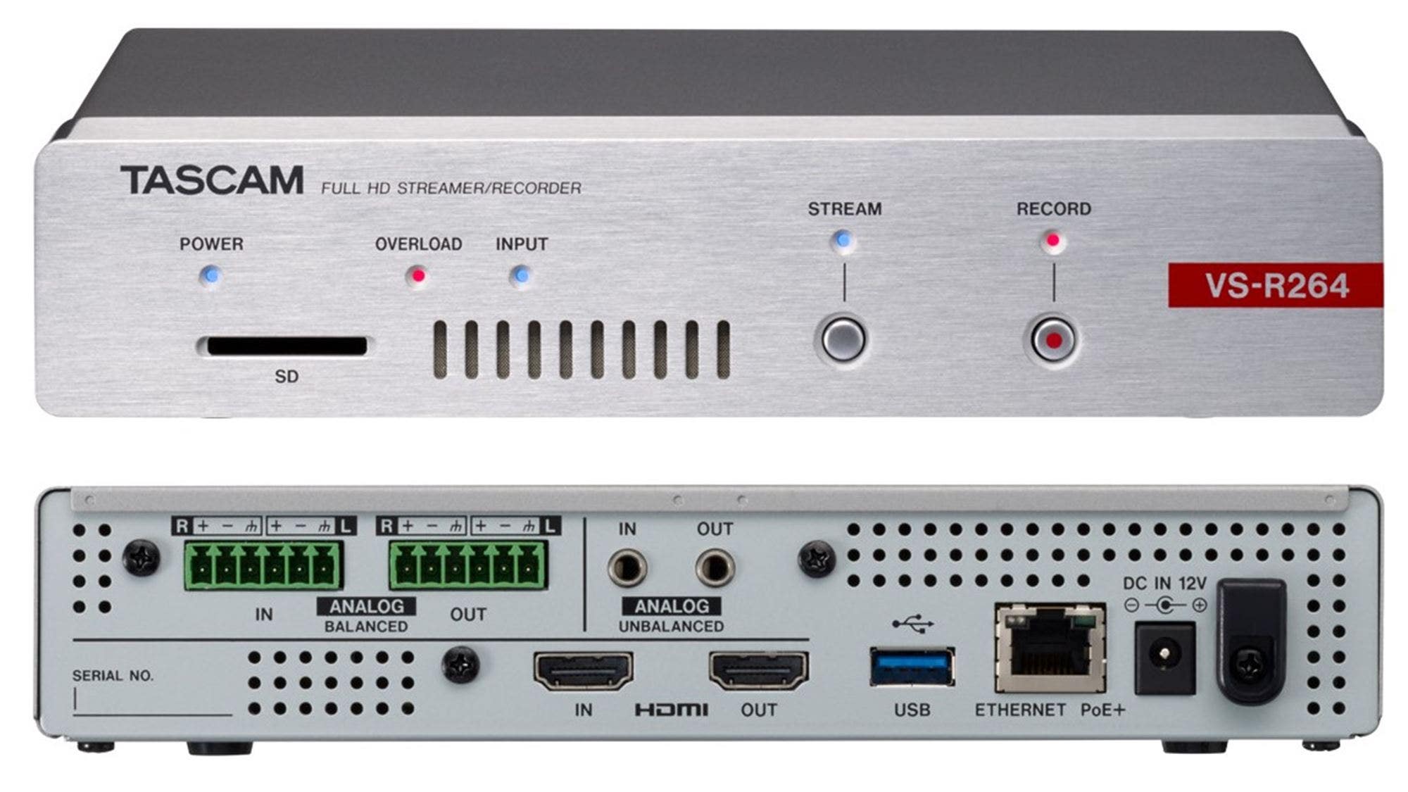 TASCAM VSR-264 Full HD Streamer Recorder
