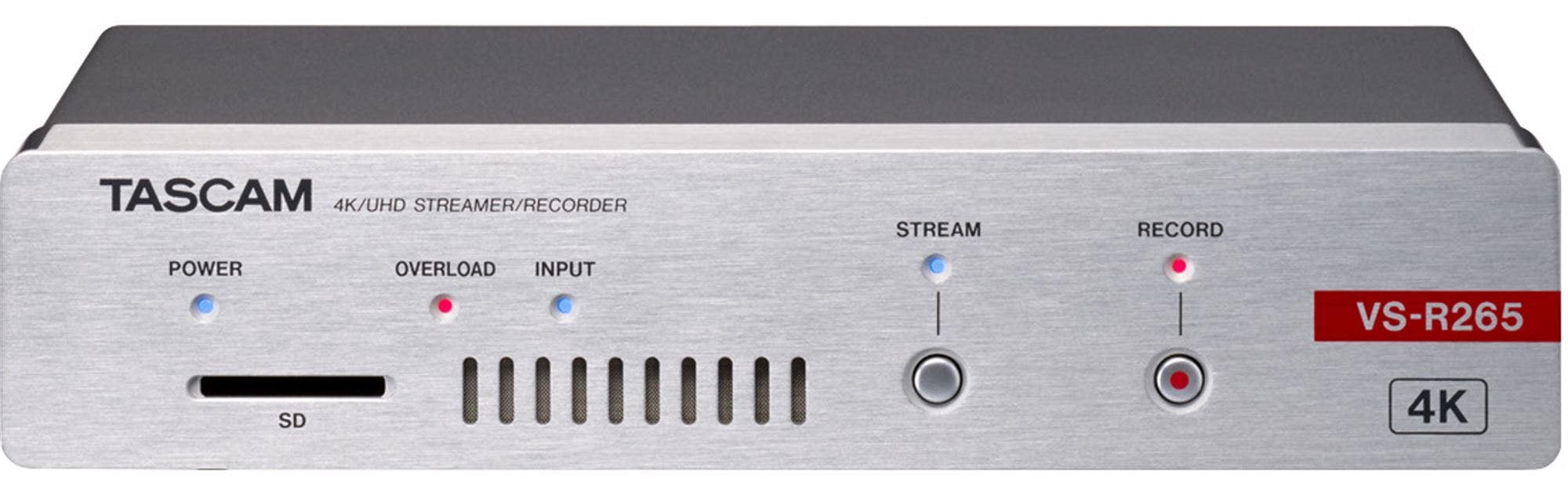 TASCAM VS-R265 4K/UHD STREAMER/RECORDER