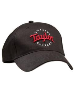 Taylor Black Cap Red White Emblem - One Size