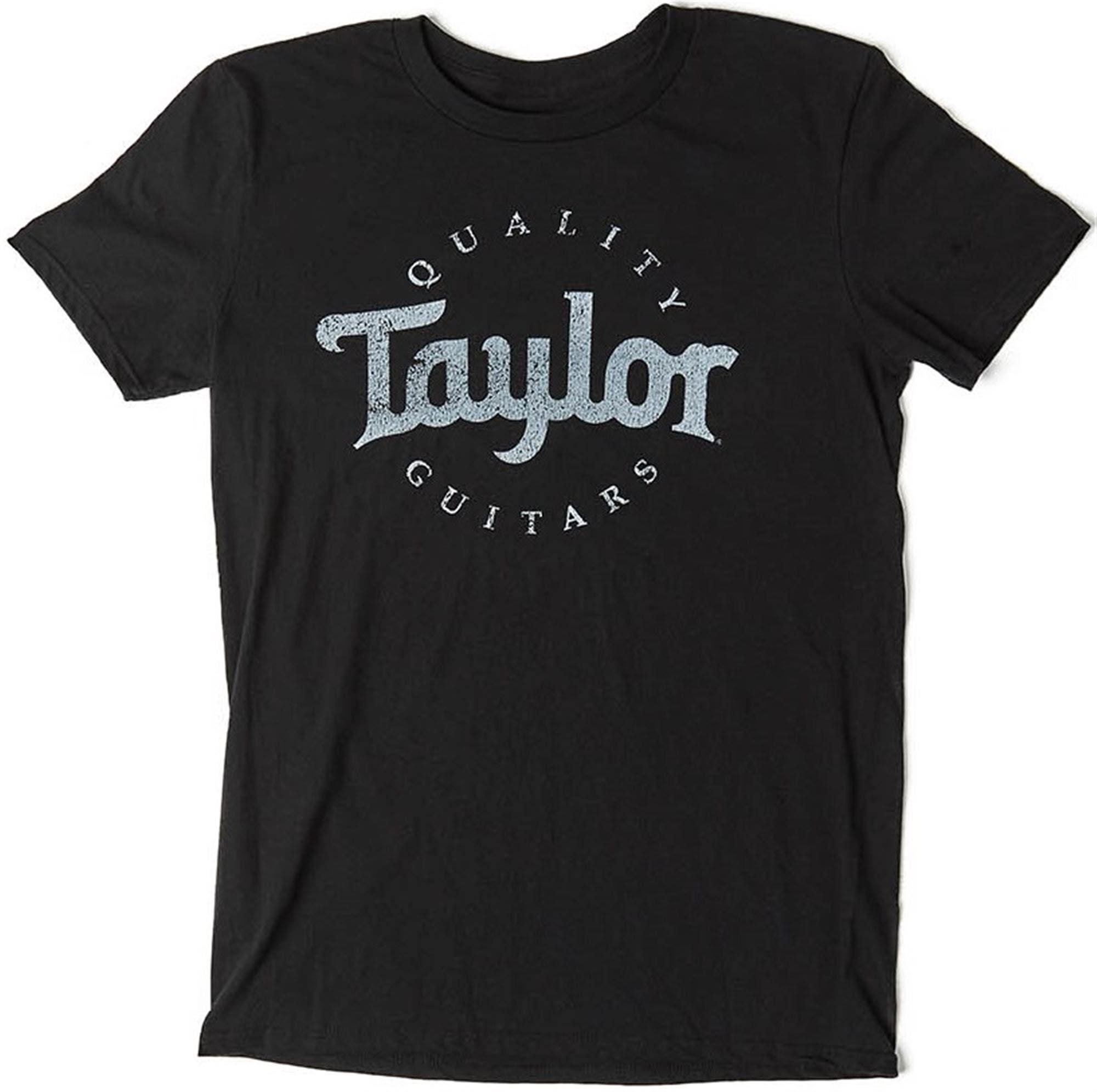 Taylor Men's T-Shirt Black White Distressed Anvil