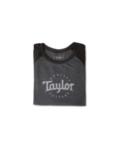 Taylor Ladies Baseball T-Shirt Black and Black Frost