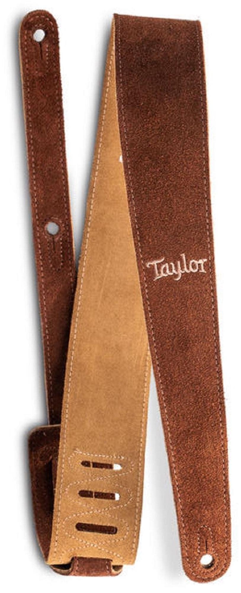 Taylor 2.5" Embroidered Suede Strap