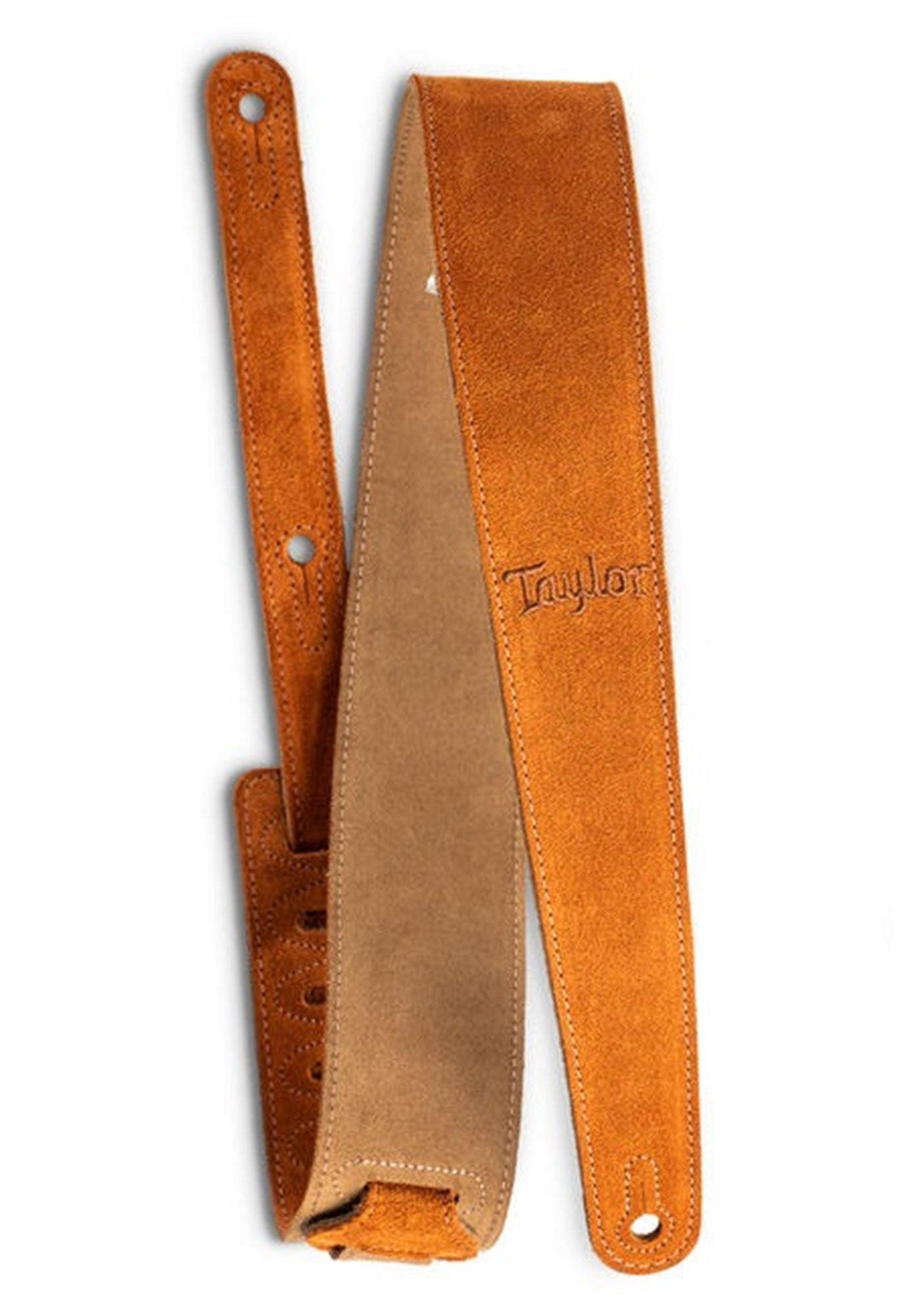Taylor Suede Logo Guitar Strap Honey