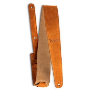 Taylor Suede Logo Guitar Strap Honey