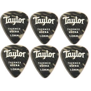 Taylor Darktone 351 Thermex Ultra Guitar Picks 6 Pack Black Onyx 1mm