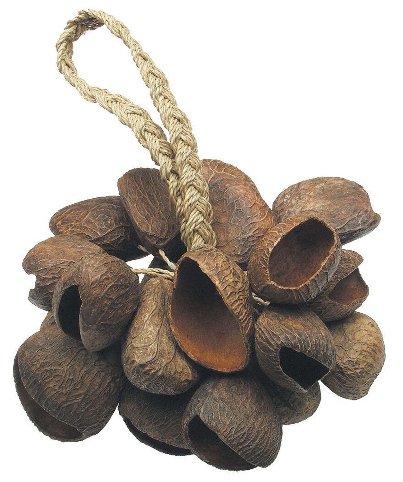 Toca Natural Seed Shell Shaker with Rope Handle