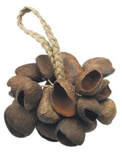 Toca Natural Seed Shell Shaker with Rope Handle