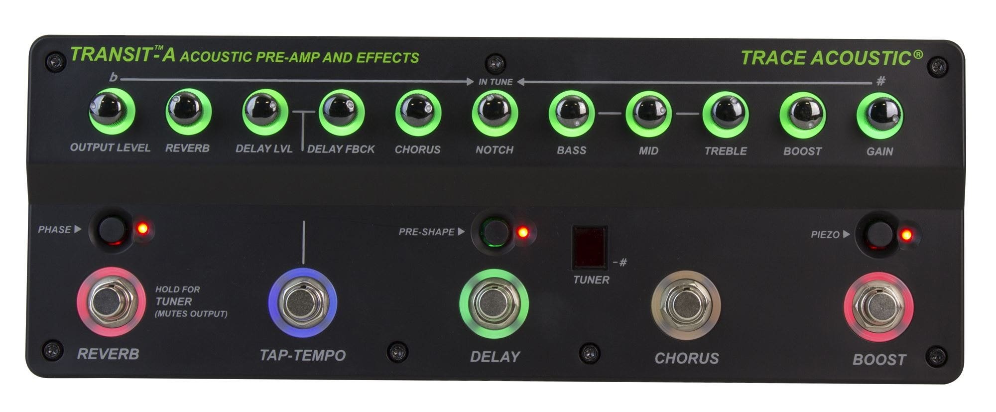 Trace Elliot Transit A Acoustic Guitar Preamp Pedal with Effects DI