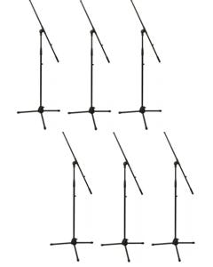 JamStands JS-MCFB6PK Mic Stands 6 Pack