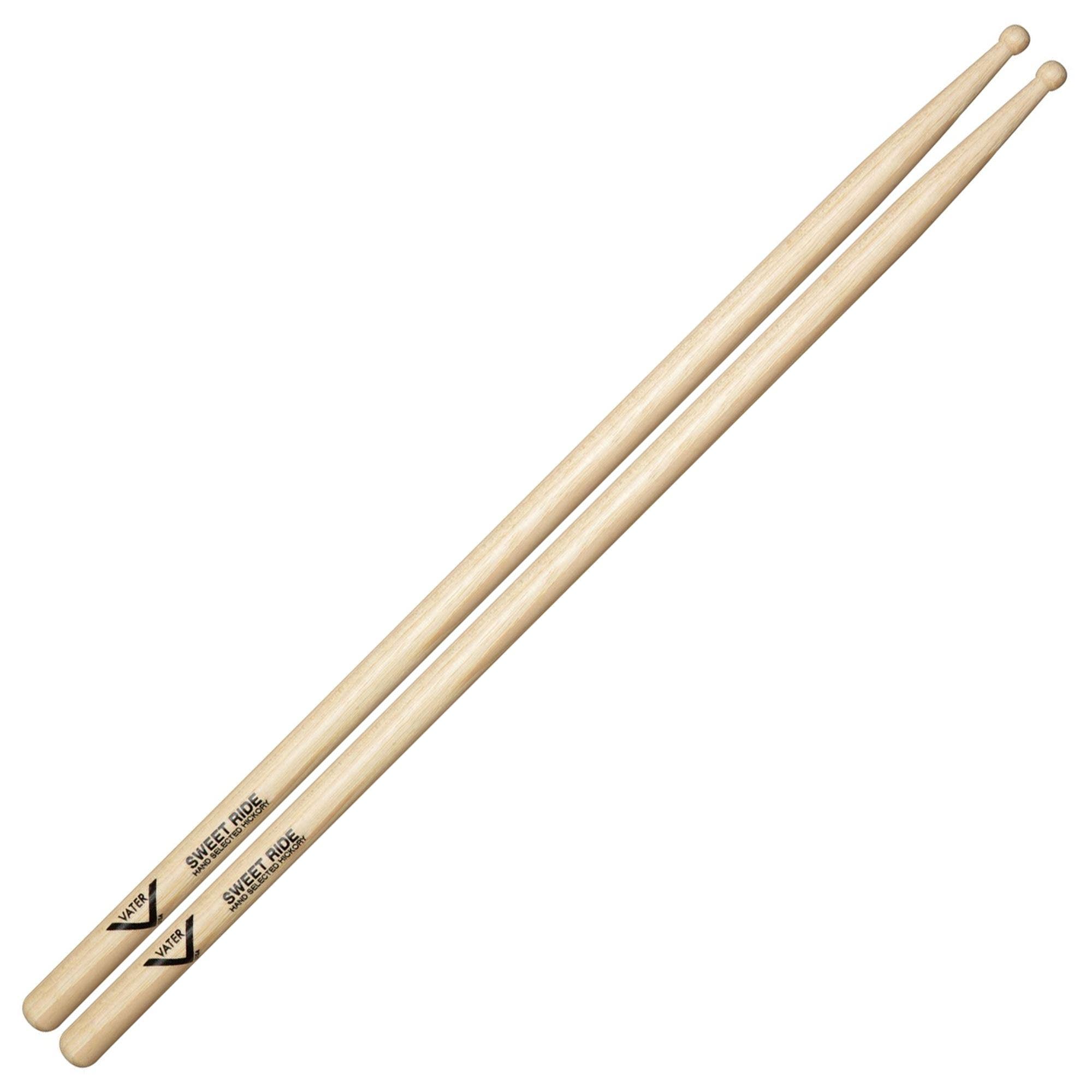 Vater VHSRW Sweet Ride Hickory Wood Tip Drum Sticks Pair