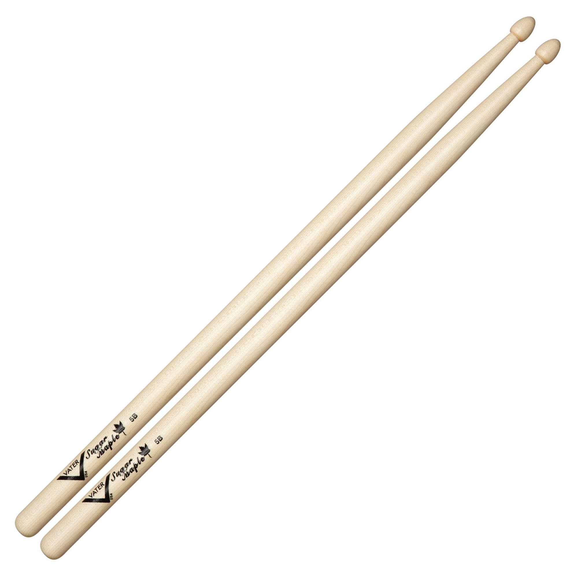 Vater Sugar Maple 5B Wood Tip Drumsticks Pair